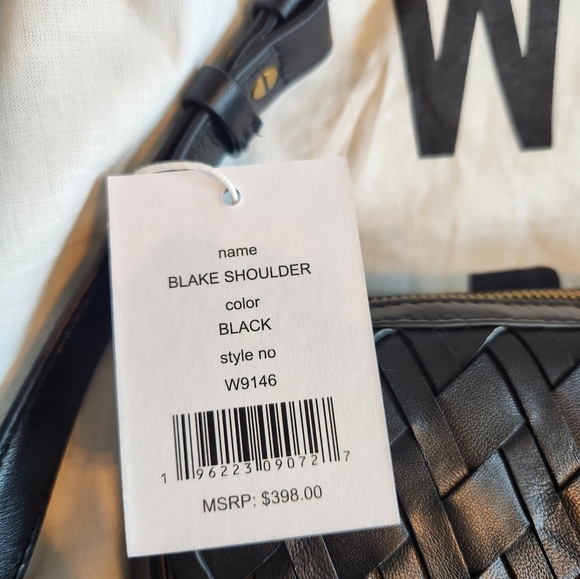 Walter Baker Blake Woven Geuine Leather Shoulder Bag Nwt - Picture 7 of 9